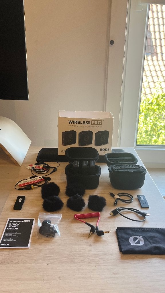 RODE Wireless PRO (incl. 2 Lavalier II microfoons), TV, Hi-fi & Vidéo, Photo | Appareils professionnels, Comme neuf, Autres types