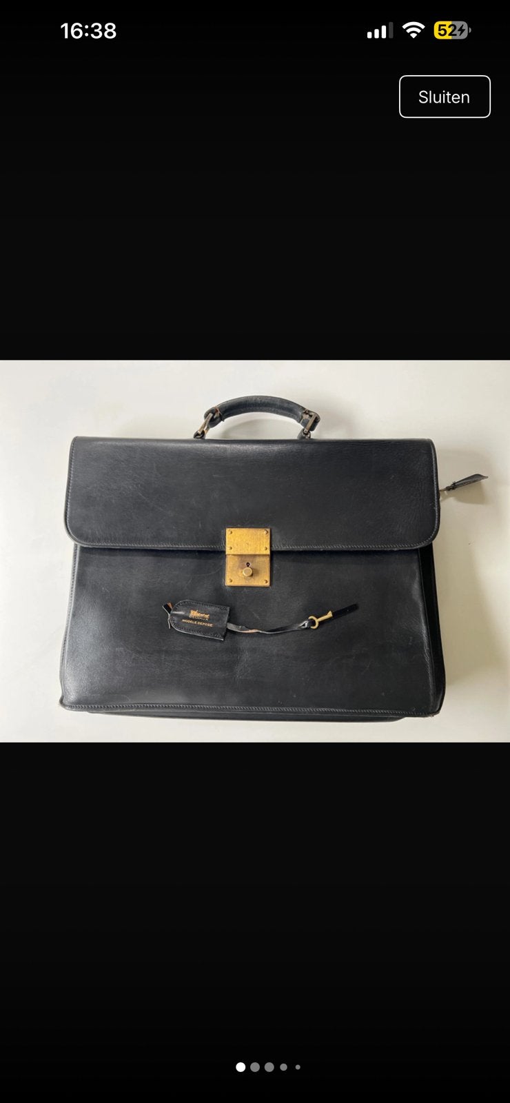 Mallette vintage originale Delvaux avec clé, Enlèvement ou Envoi