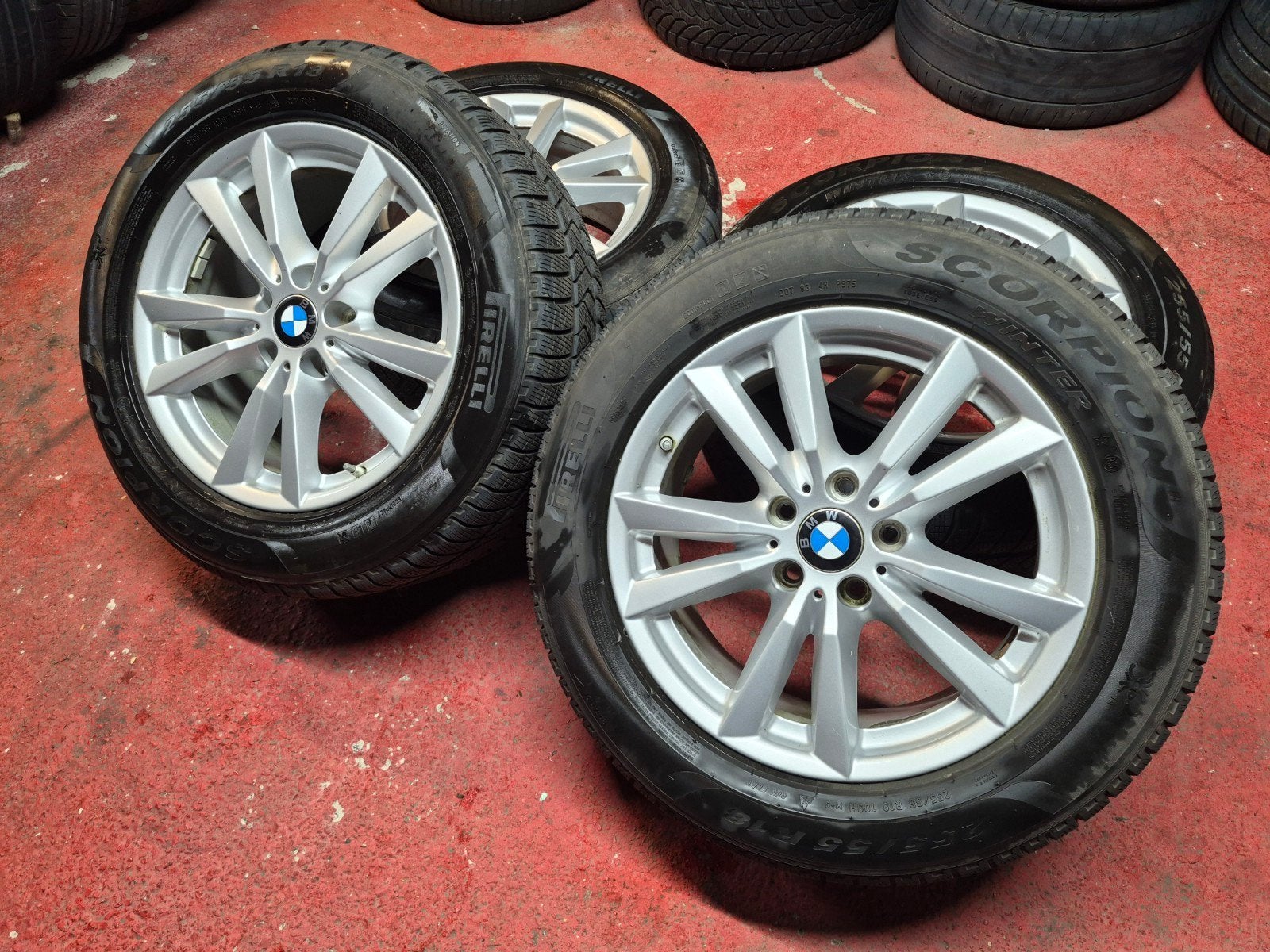 jantes BMW origine 18" kit hiver NEUF X5 F15 5x12 + capteurs, Enlèvement, Neuf, BMW