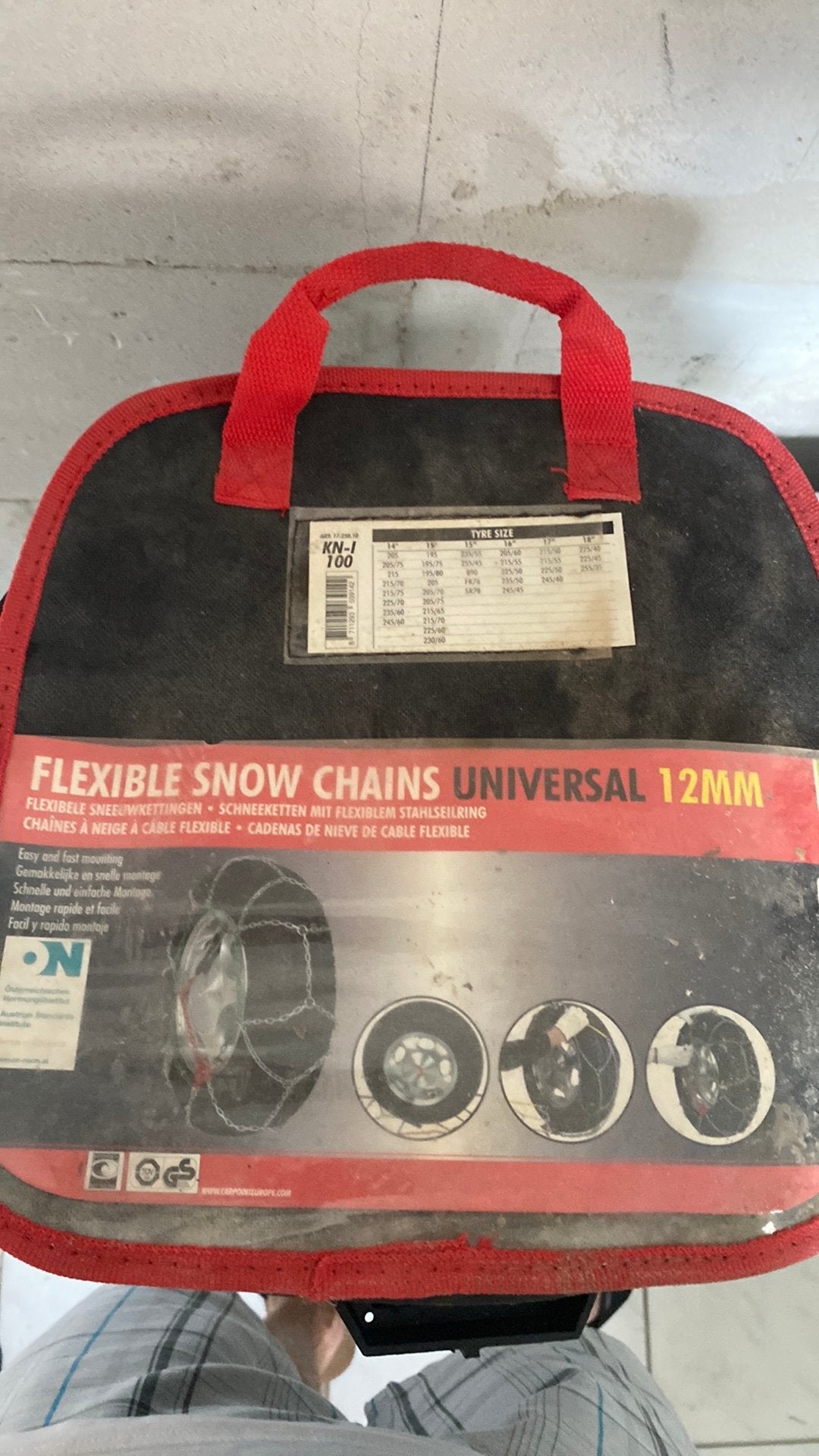 Chaines pour pneus, Enlèvement, Neuf