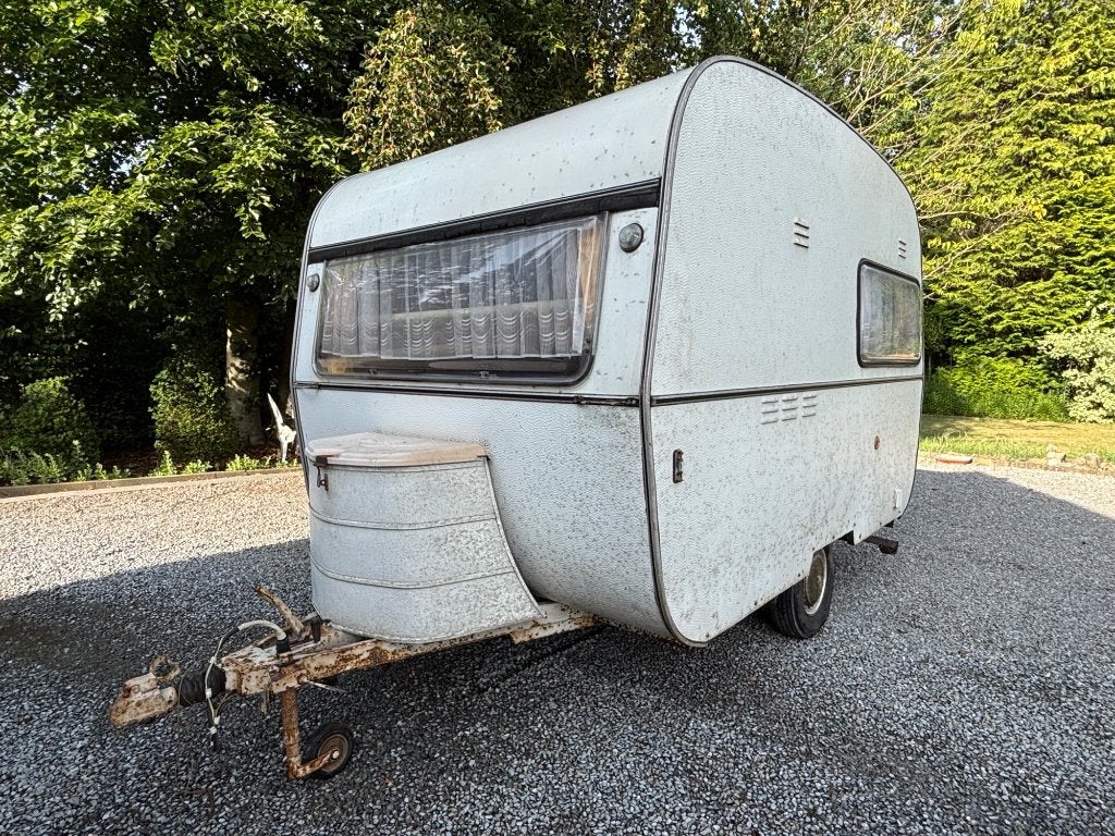 Caravane rétro De Reu 1970 100% originale 450Kg, Caravanes & Camping, Caravanes, Particulier, Jusqu'à 500 kg, Jusqu'à 3