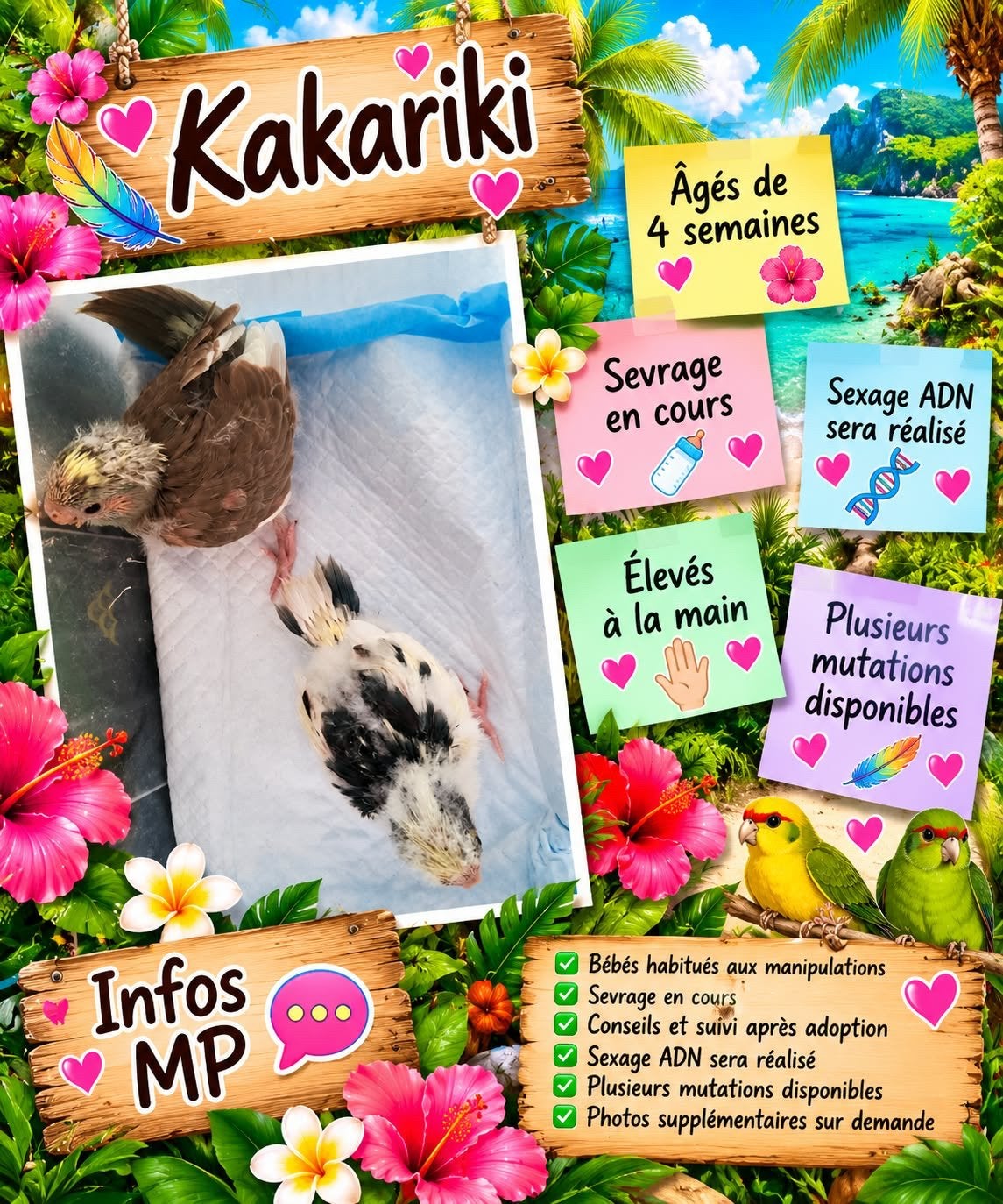 Kakariki, Dieren en Toebehoren, Meerdere dieren, Papegaai, Pratend