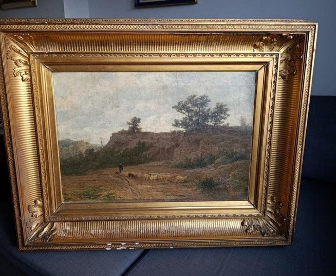 Euphrosine Beernaert, tableau, Antiek en Kunst, Kunst | Schilderijen | Klassiek, Landschap, Impressionistisch, Olieverf, Doek