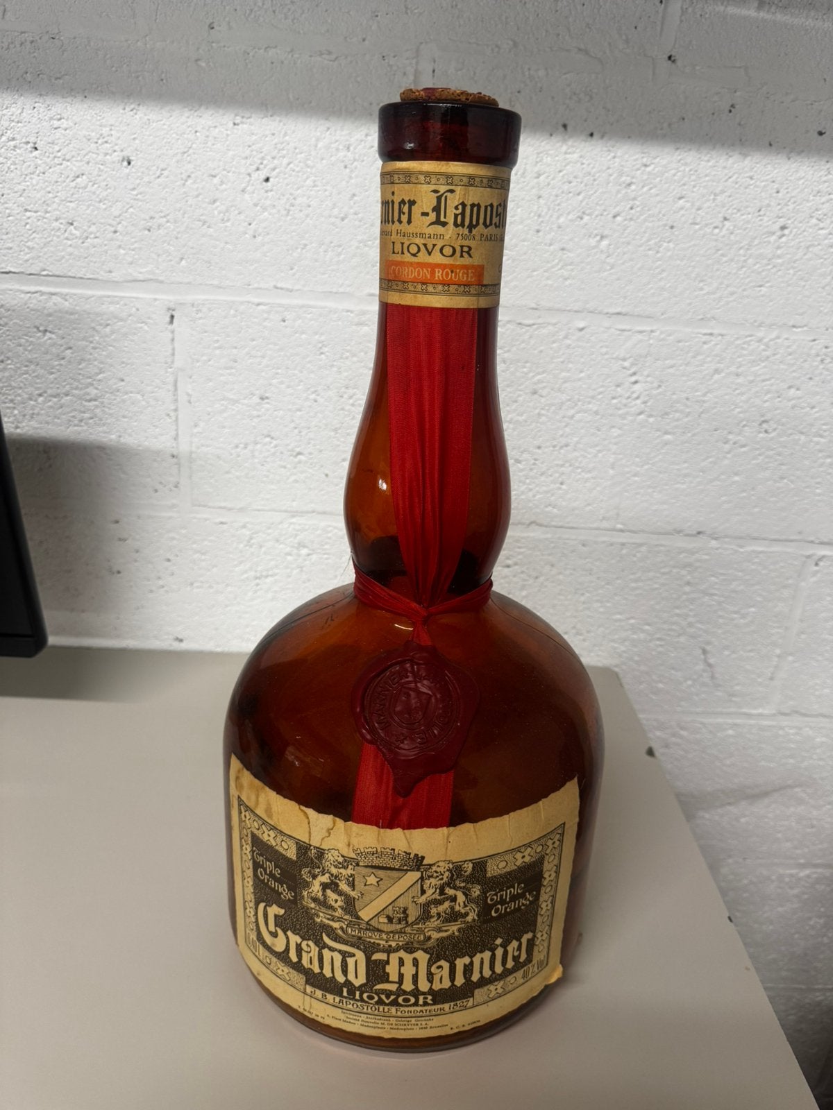 Bouteille grand format Grand Marnier vide, Collections, Enlèvement, Utilisé