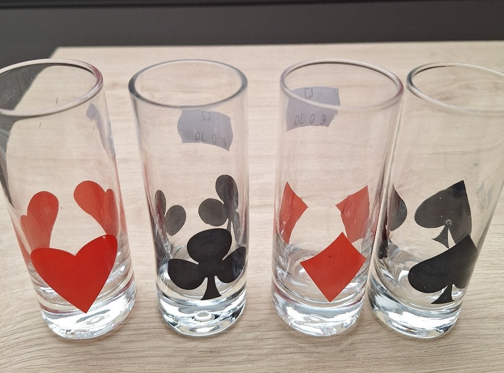 Shotglaasjes kaartspel, Verzamelen, Ophalen, Zo goed als nieuw, Borrel- of Shotglas