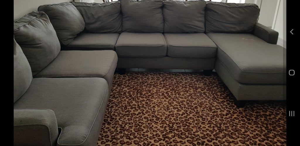 Ikea grey Sofa set and 2 pieces canvas wall art, Maison & Meubles, 100 à 125 cm, 250 à 300 cm, Quatre personnes ou plus, Enlèvement
