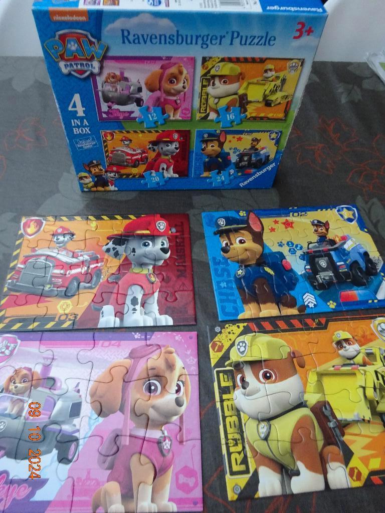 Ravensburger Puzzel Paw Patrol Puppies - 12+16+20+24 stukjes, Enlèvement ou Envoi