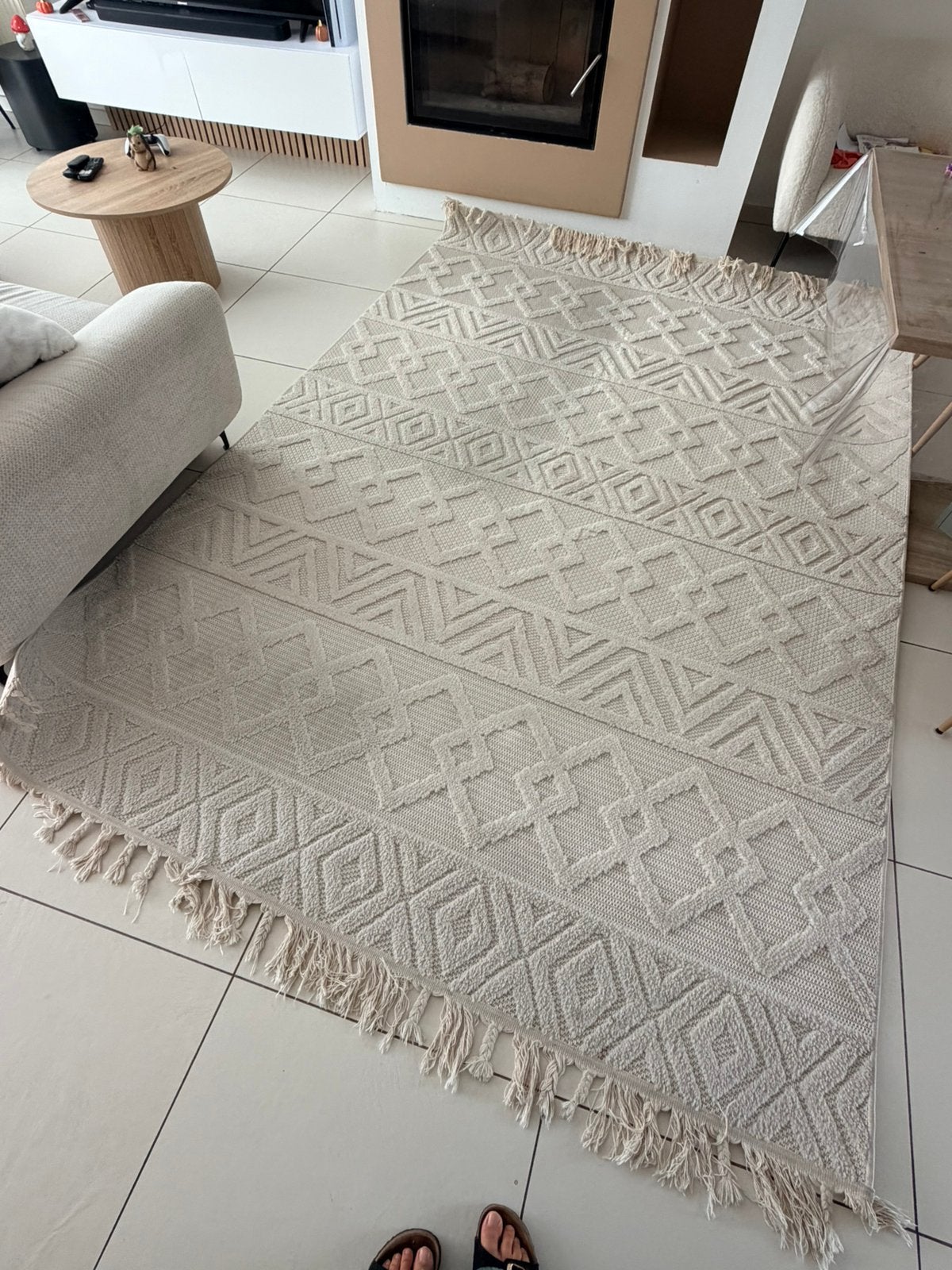 Grand tapis, Ophalen, Zo goed als nieuw, Beige