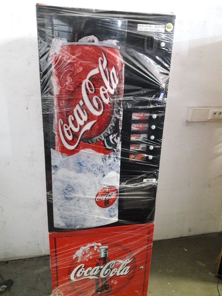 Coca-Cola automaat, drankautomaat, Enlèvement, Utilisé, Panneau publicitaire
