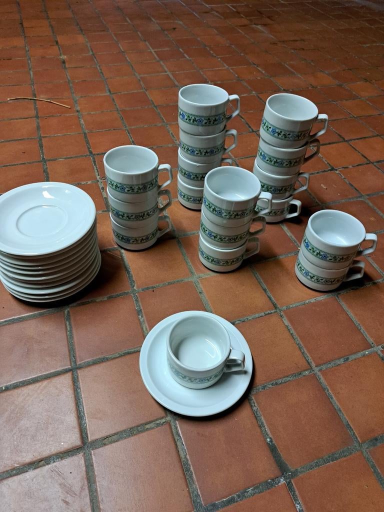 17 vintage koffietassen Maxima Italy, Ophalen of Verzenden