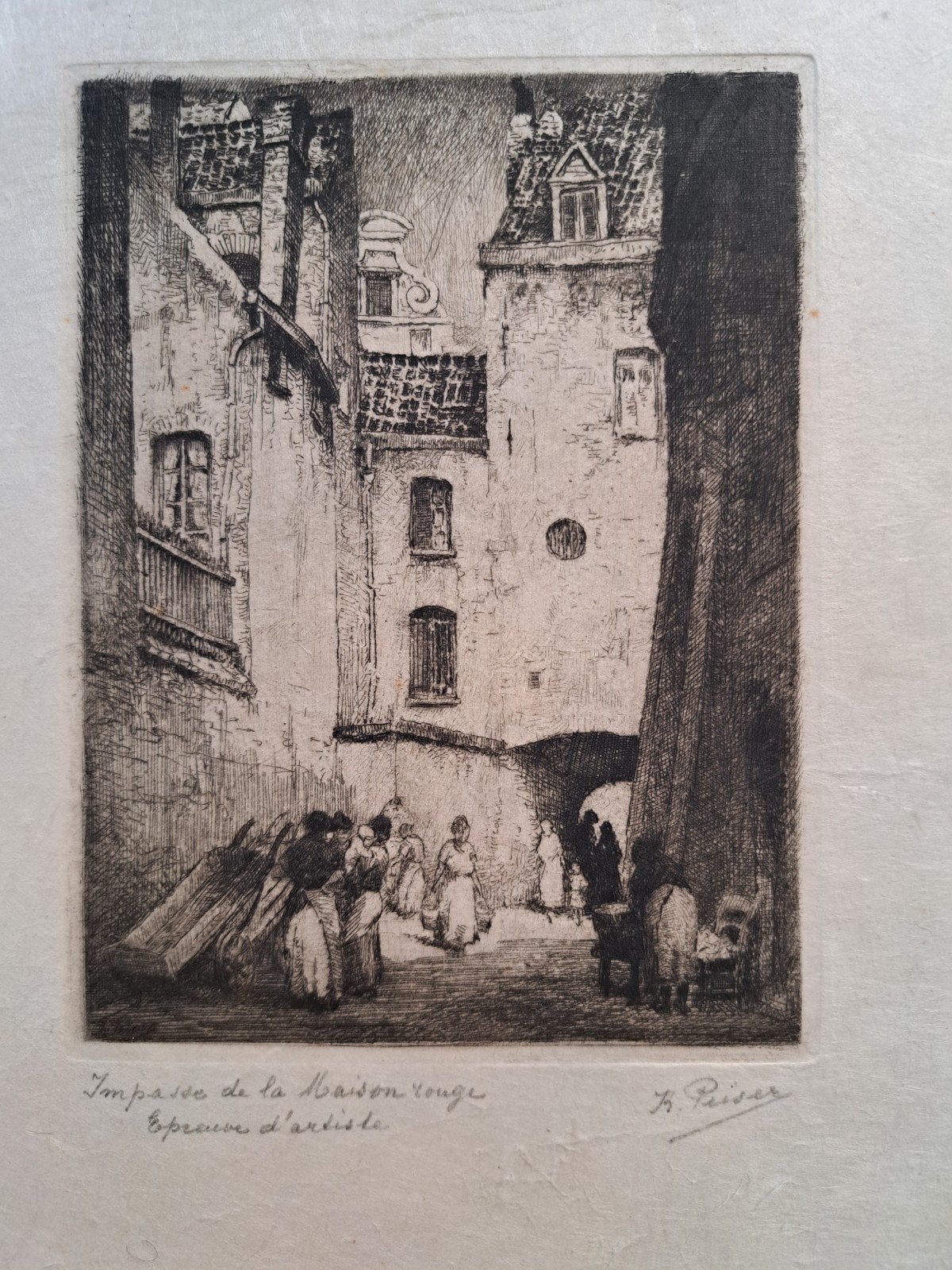 PEISER Kurt "Impasse de la Maison rouge" ets