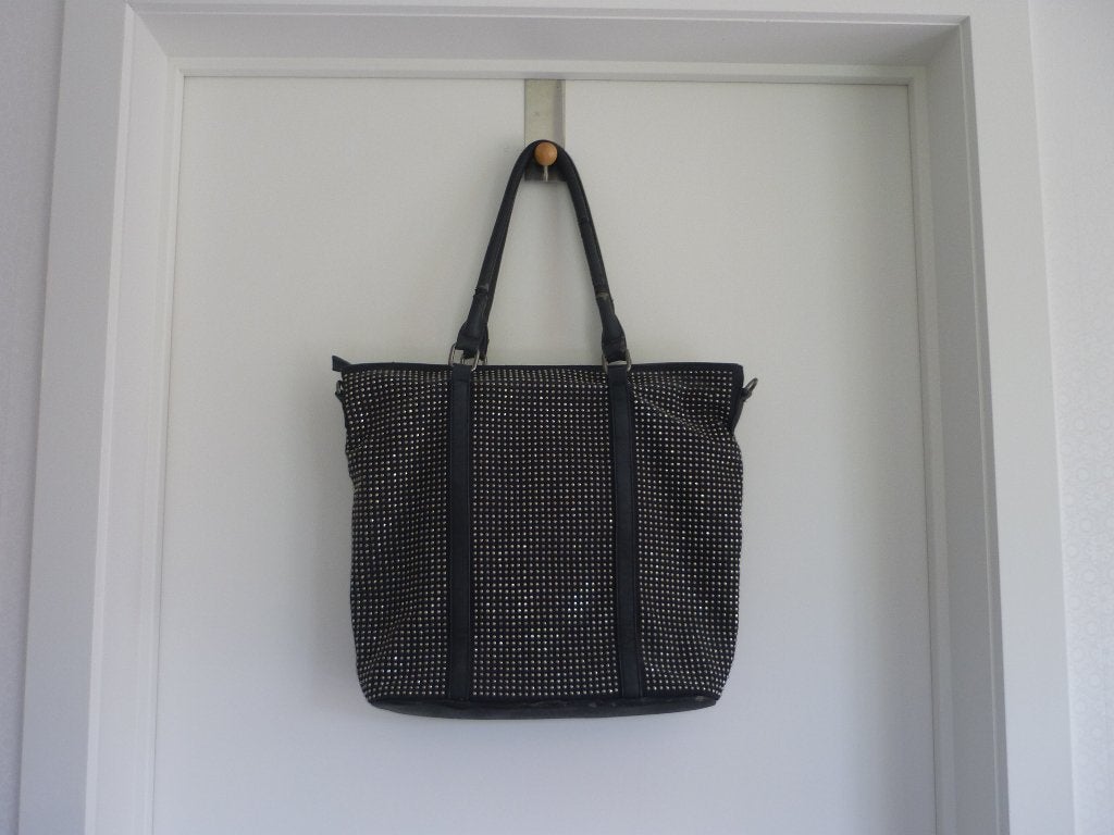 Gratis Zwarte handtas shopper met strass steentjes, Ophalen, Handtas