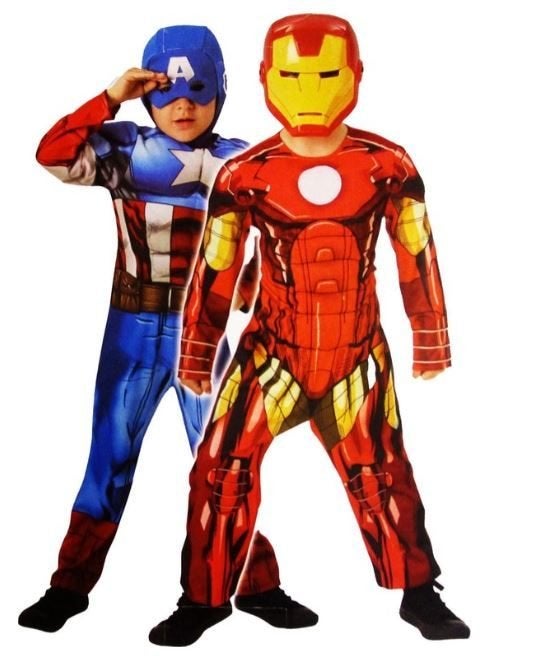Carnaval kostuum Iron Man/Captain America (omkeerbaar), Enfants & Bébés, Costumes de carnaval & Déguisements, Enlèvement ou Envoi