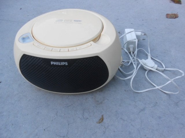 radio met CD speler Philips AZ380W USB aansluiting, Ophalen of Verzenden, Gebruikt, Philips, Draagbaar