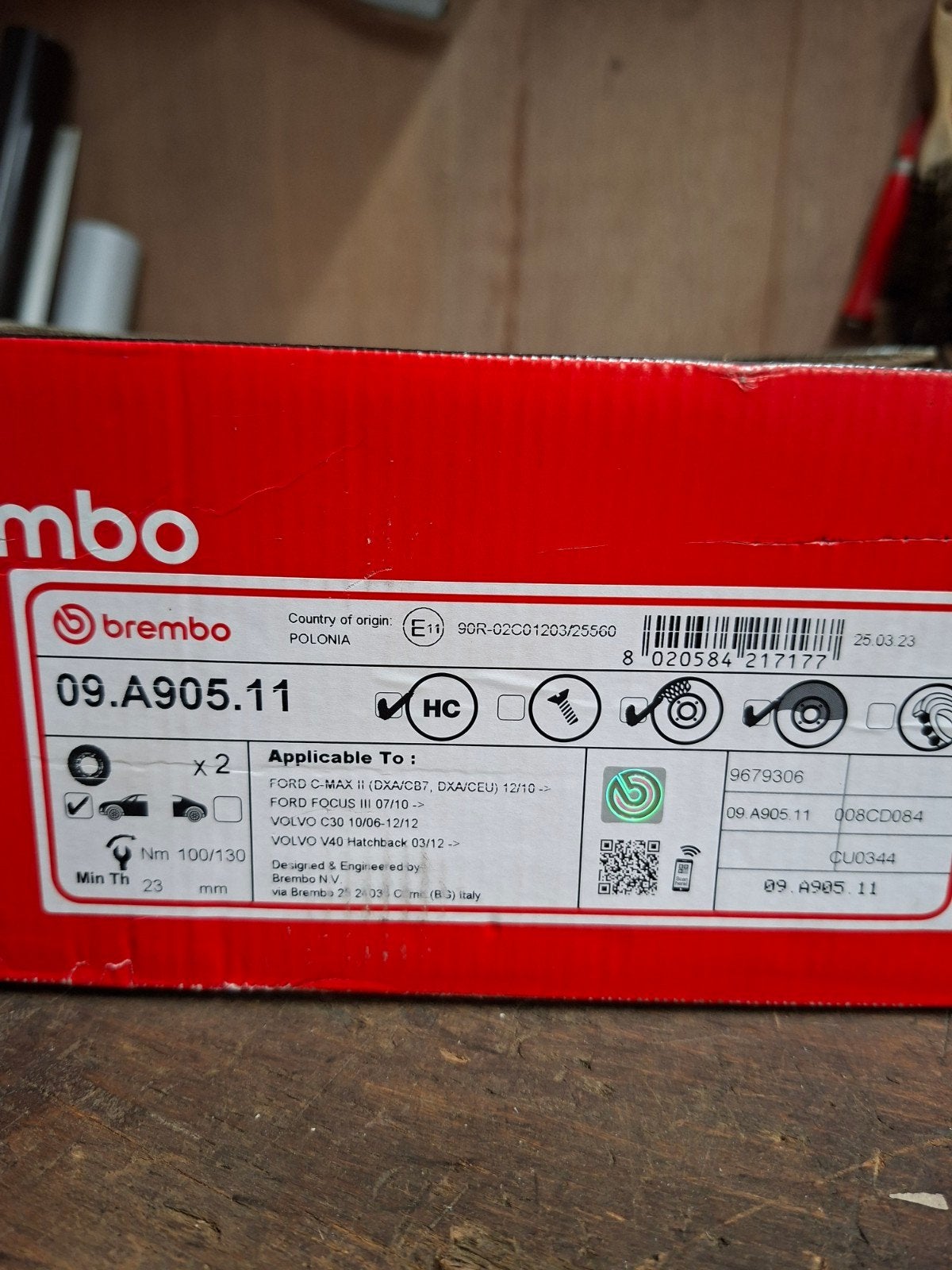 Paar remschijven Brembo 09.A905.11 diameter 277, Ophalen, Nieuw