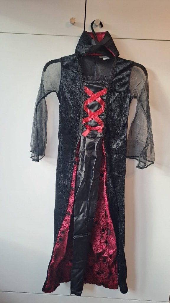Déguisement Halloween – Vampire ‍️ – 7 à 10 ans, Envoi, Neuf, 122 à 128, Fille