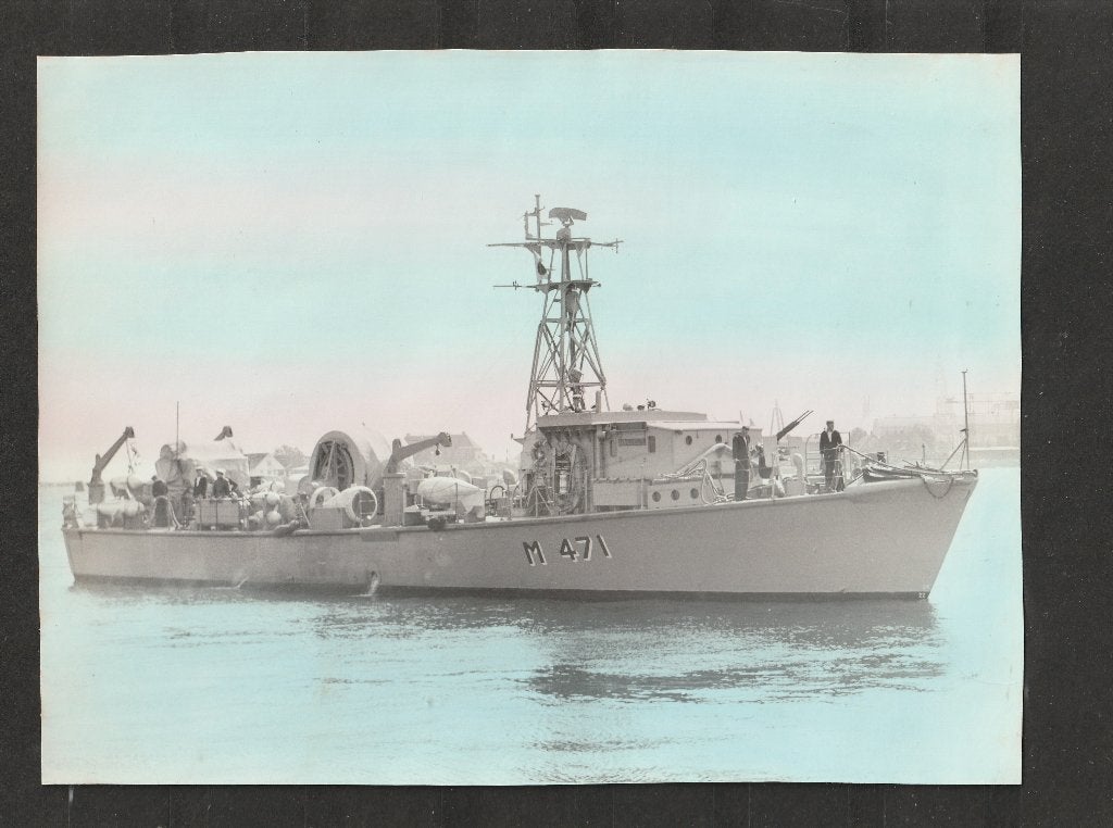 M 471 - mijnenveger - Hasselt - Marine - foto (17,3 x 20,3), Verzamelen, Ophalen of Verzenden, Marine, Foto of Poster