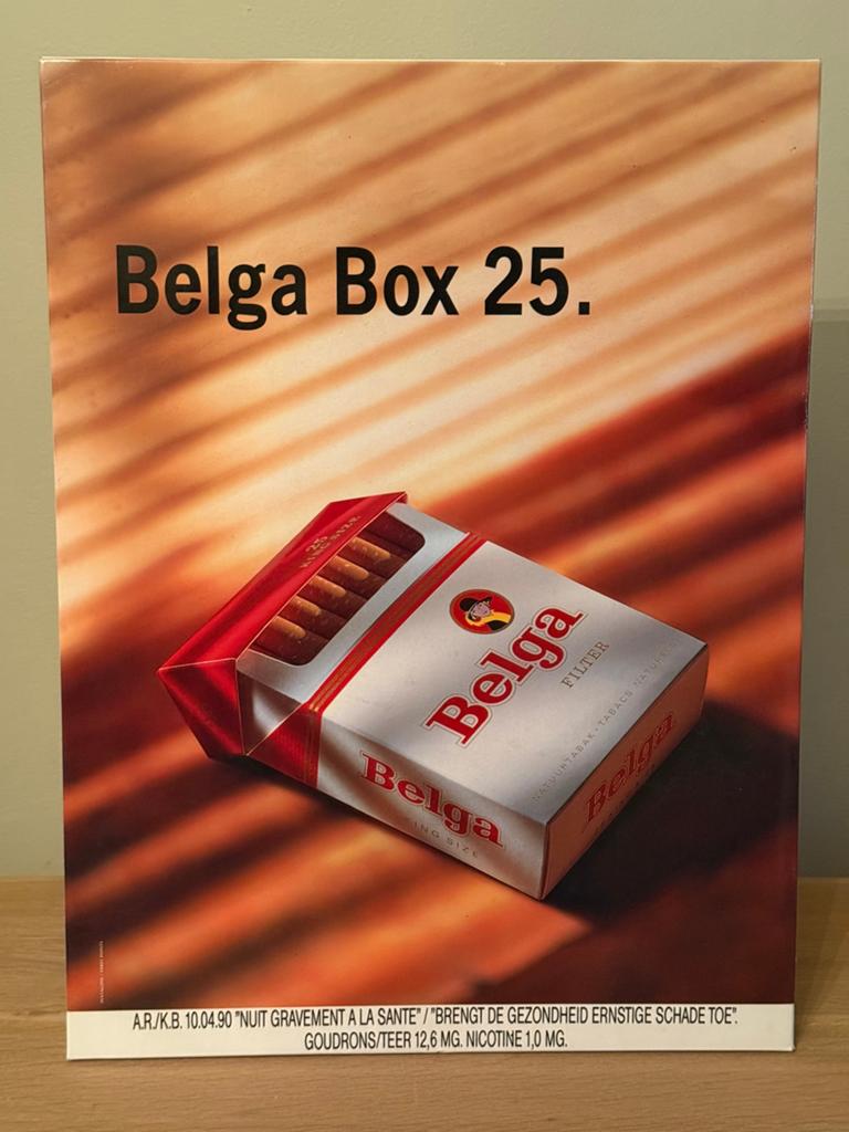 Belga reclame, Verzamelen, Ophalen of Verzenden, Gebruikt, Reclamebord