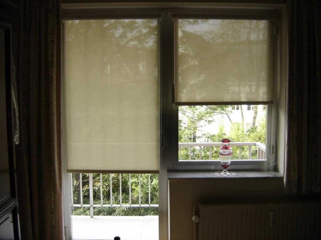 4 rolgordijnen in verduisteringsdoek, Huis en Inrichting, Stoffering | Gordijnen en Lamellen, Ophalen, Zo goed als nieuw