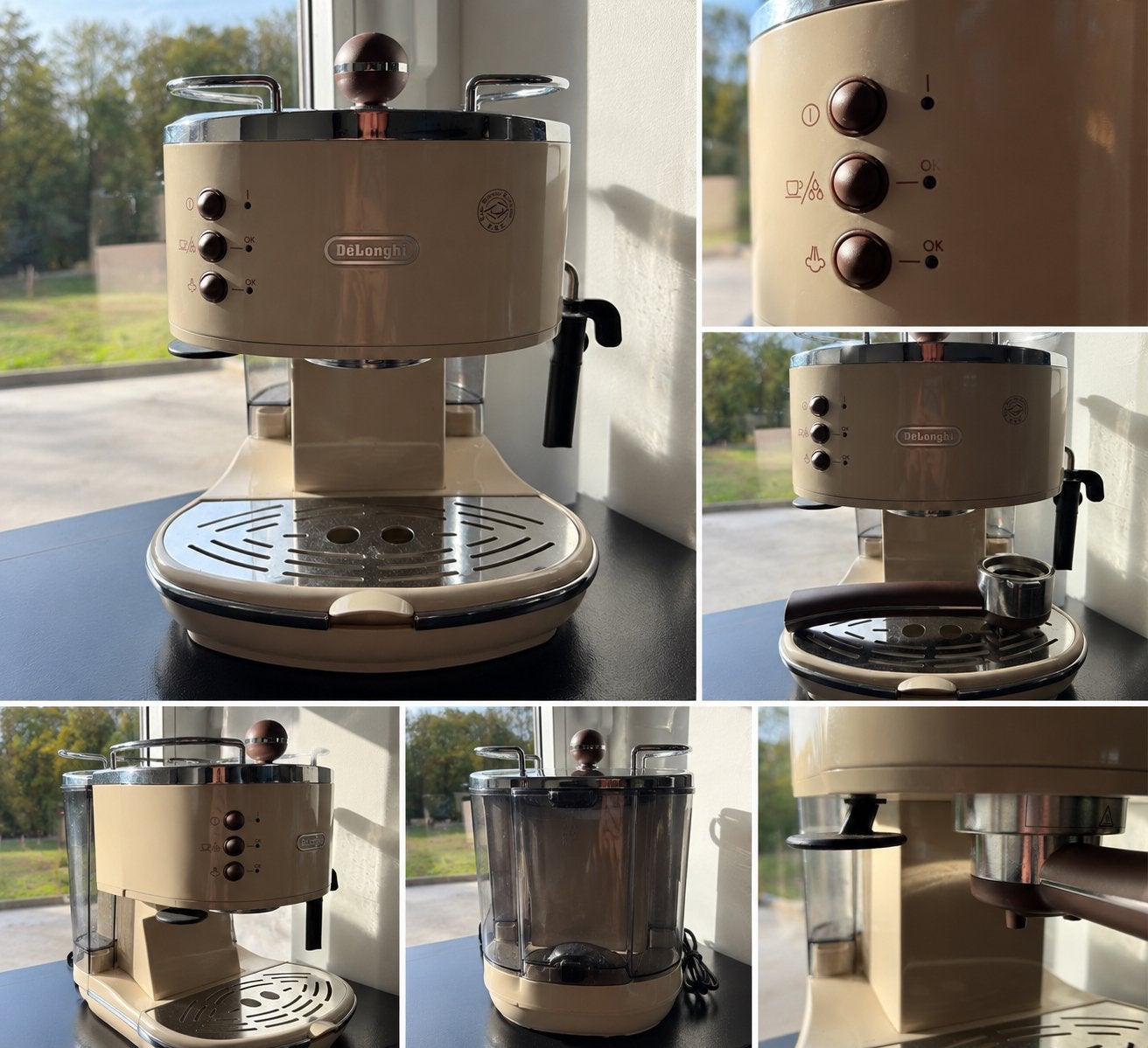 Machine expresso De’Longhi, Electroménager, Café moulu, Machine à espresso, Réservoir d'eau amovible, 2 à 4 tasses