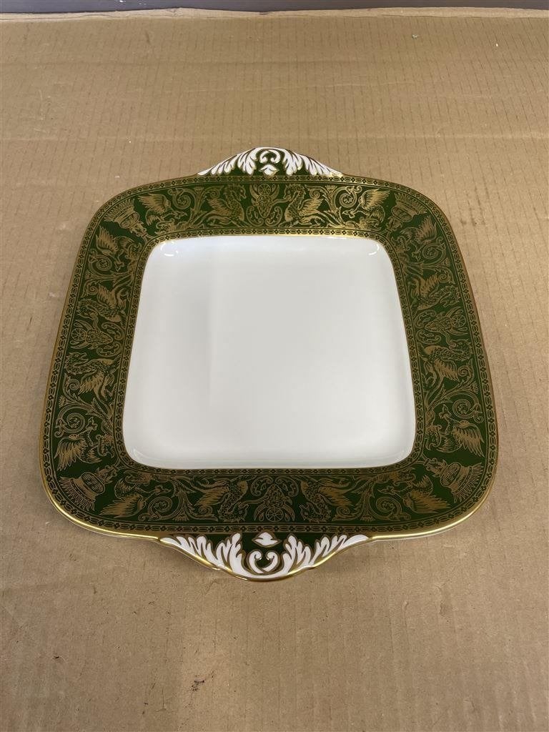 brood bord cake bord Wedgwood florentine arras green - W4170, Enlèvement ou Envoi, Comme neuf, Wedgwood, Pichet