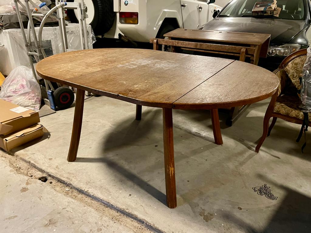Ovalen eiken tafel, 150 à 200 cm, Cinq personnes ou plus, 100 à 150 cm, Enlèvement