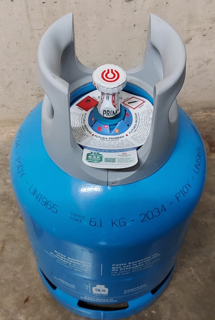 gasflessen Easyblue 9.5 kg verzegeld  waarborg inbegrepen, Caravans en Kamperen, Ophalen, Nieuw