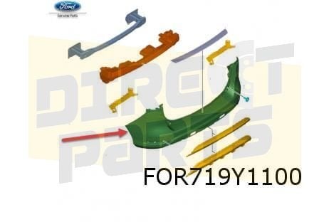 Ford B-Max (7/12-9/18) achterbumper (te spuiten) Origineel!, Auto-onderdelen, -, Verzenden, -, Nieuw