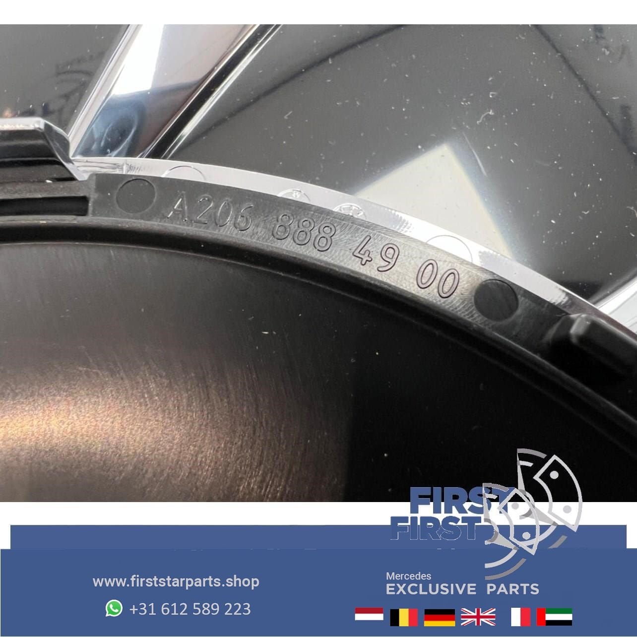 Mercedes W206 AMG STER LOGO GLANS Mercedes C Klasse 2021-202, Auto-onderdelen, Gebruikt, -, Ophalen of Verzenden, -
