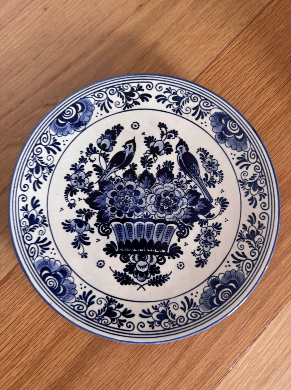 Delfter Handwerk blauw-witte sierschotel – Made in Holland, Antiquités & Art, Antiquités | Assiettes décoratives & Carrelages