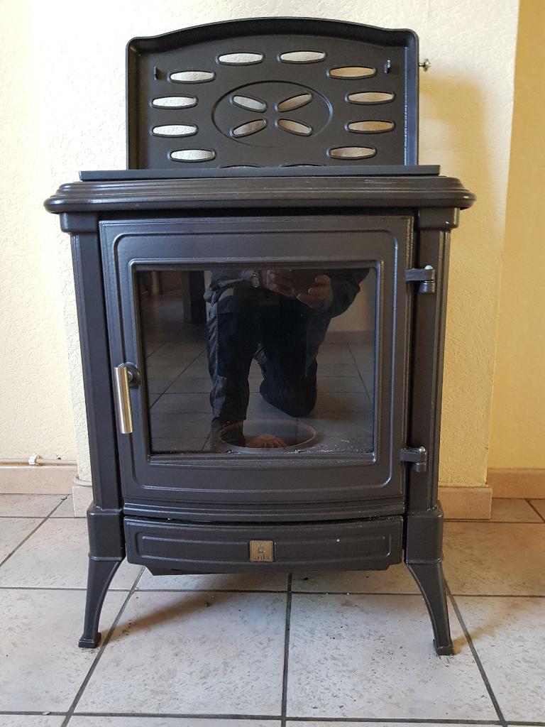 Poele à mazout en fonte 8000 w Surdiac (fonderie de Couvin), 800 watts ou plus, Comme neuf, Enlèvement, 80 cm ou plus