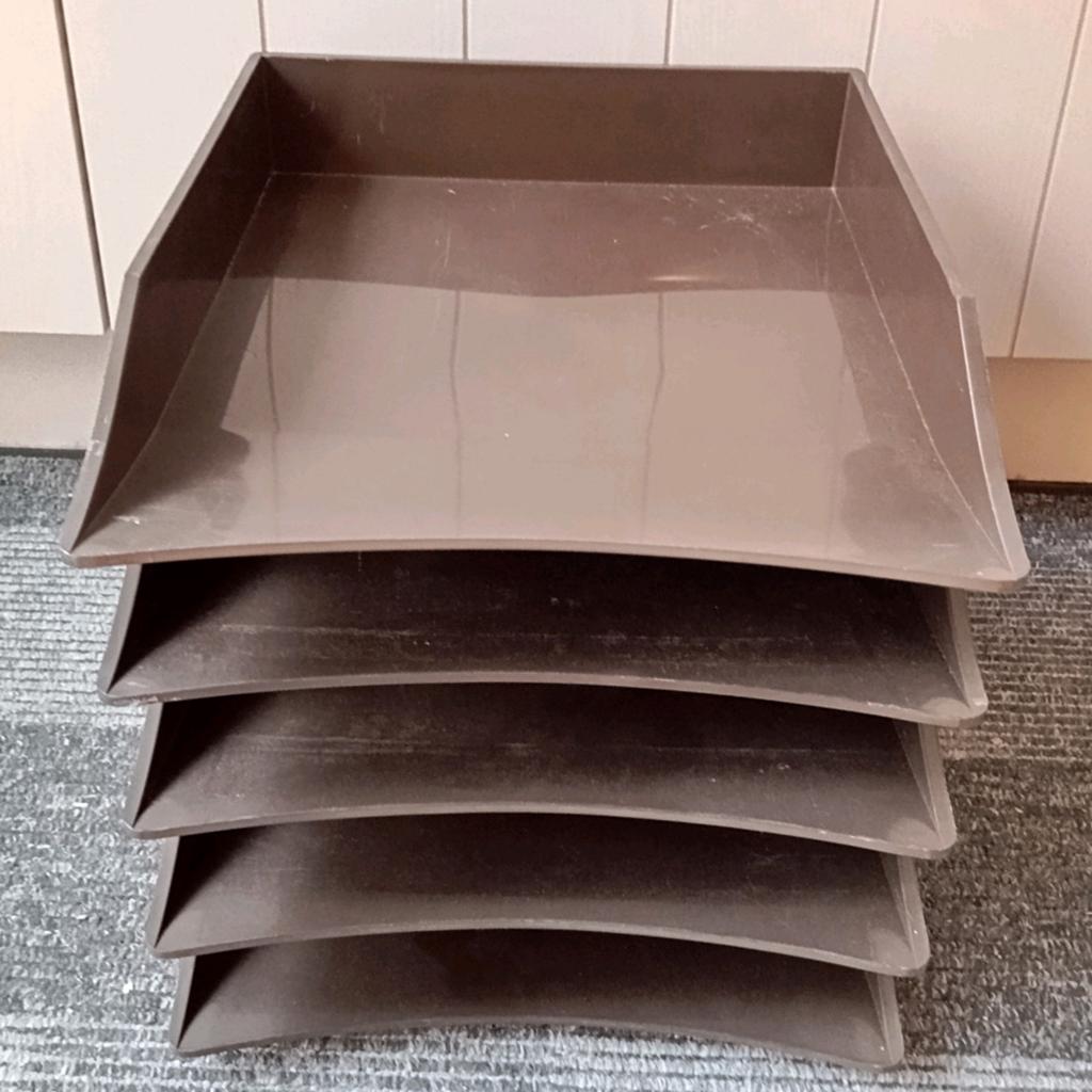 Prachtige Vintage Mid-Century Bureau Organizer – 5-laags, Huis en Inrichting, Woonaccessoires | Krantenbakken en Lectuurbakken