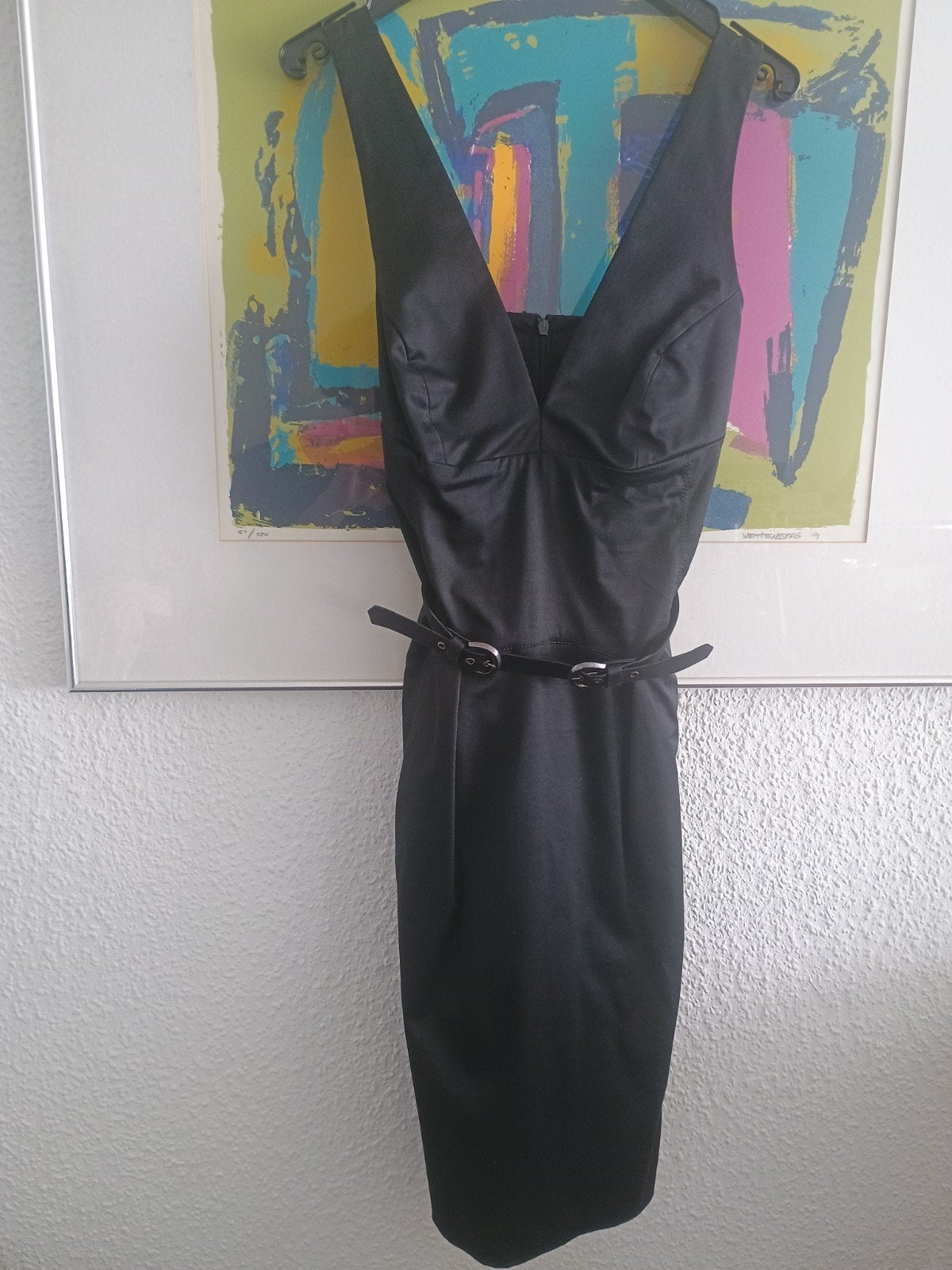 Robe S avec ceinture, sans manches S en coton noir, S', Enlèvement ou Envoi, Comme neuf, Noir