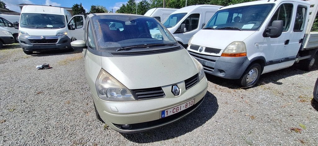 Renault Espace 1.9 dci, 7 plaats,airco ,sensoren,... ,1800 e, Auto's, Gebruikt, Overige kleuren, 2000 kg, Leder en Stof