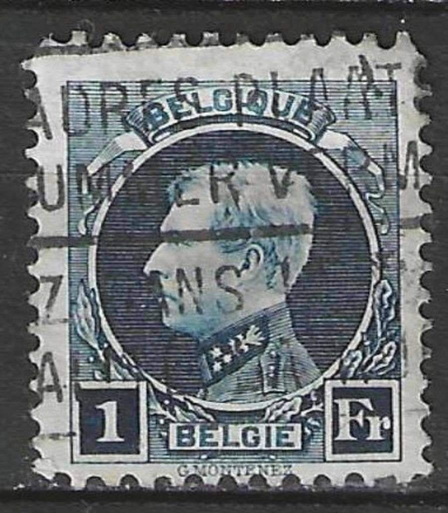 Belgie 1921/1927 - Yvert/OBP 215 - Koning Albert I (ST), Verzenden, Gestempeld, Gestempeld, Koninklijk huis