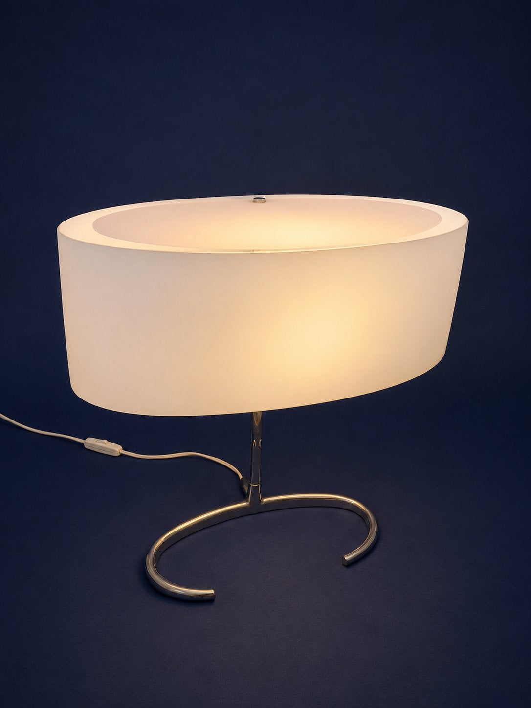 Foscarini ESA tafellamp, Huis en Inrichting, Lampen | Tafellampen, Zo goed als nieuw, Glas, Metaal, Inclusief lichtbron, Met schakelaar