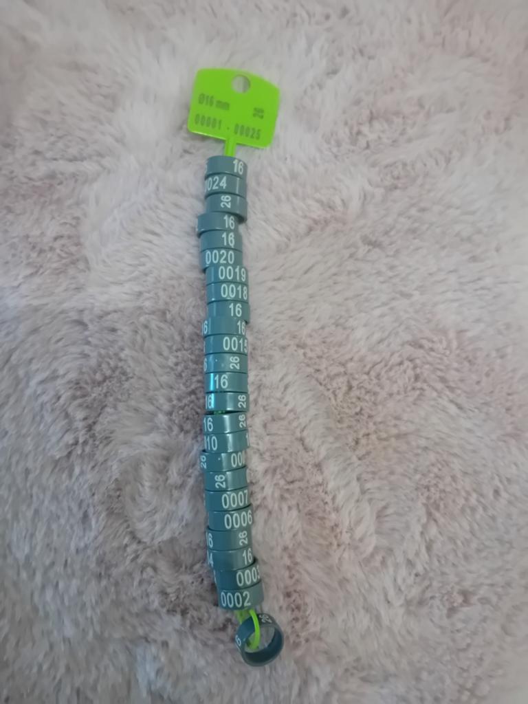 21 kippen ringen van 16 mm, Dieren en Toebehoren, Pluimvee, Kip