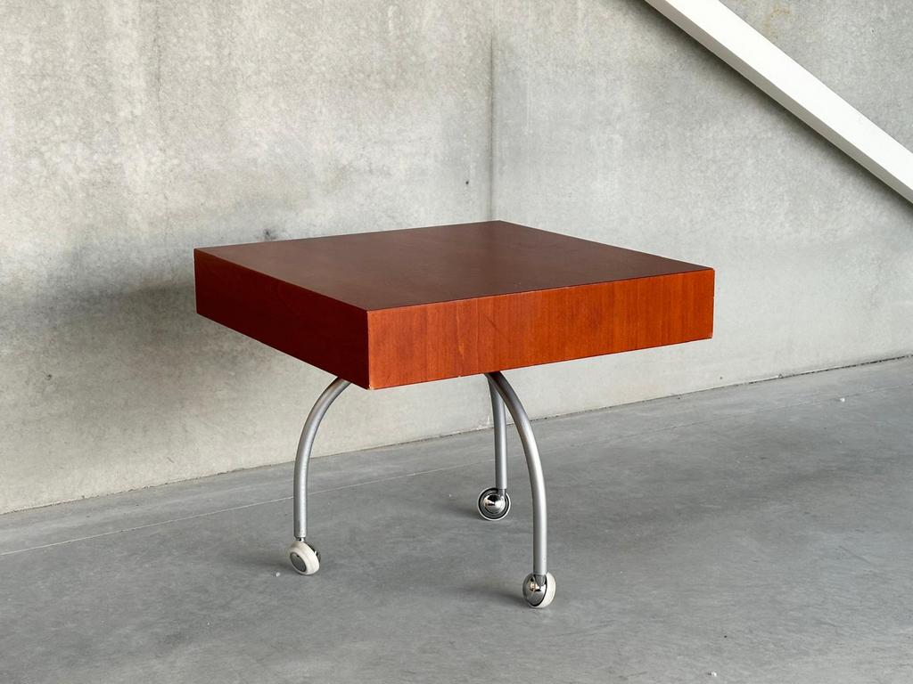 Vintage sidetable, Huis en Inrichting, Tafels | Sidetables, Rond, Glas, Ophalen