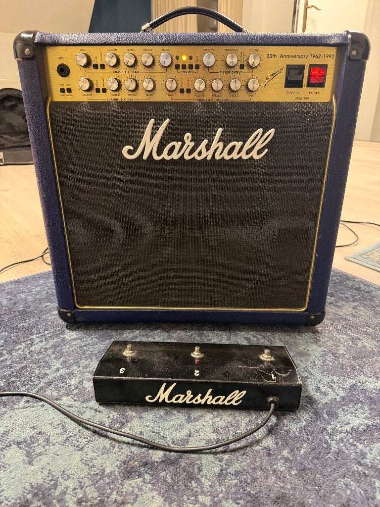 Marshall 6101 30th anniversary, Enlèvement ou Envoi, Utilisé, Guitare, 100 watts ou plus