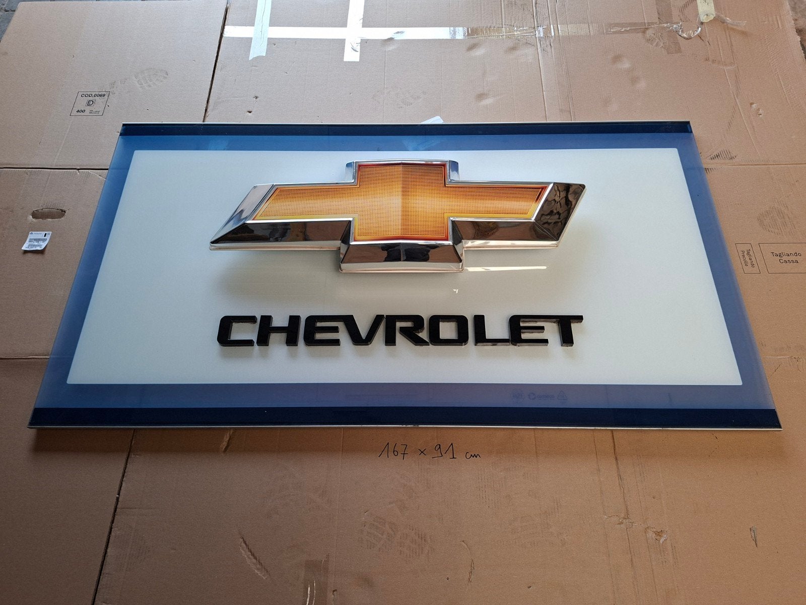 Enseigne Logo Chevrolet, Enlèvement