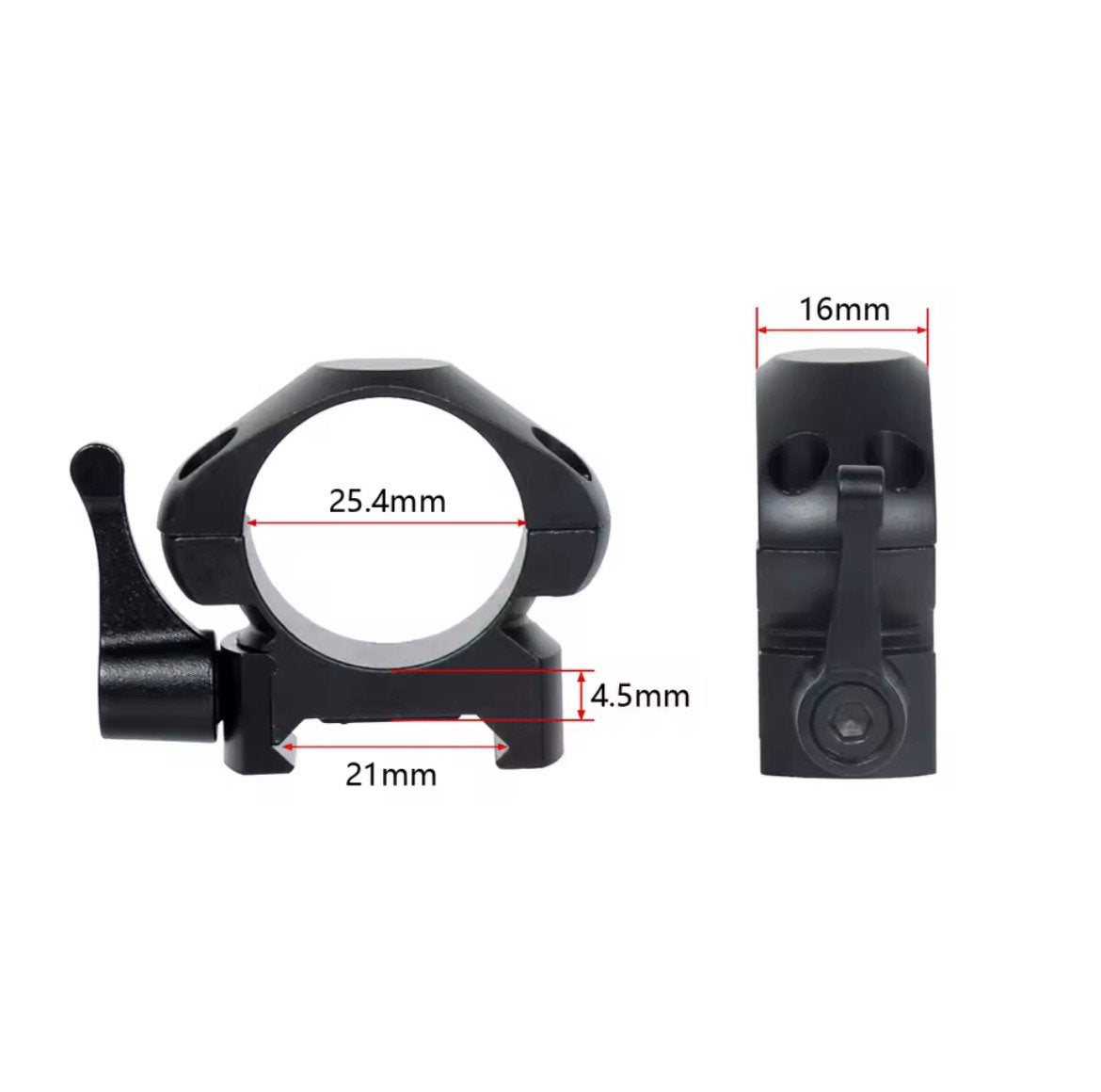 Konus Quick release steel scope mount low, Ophalen of Verzenden, Nieuw