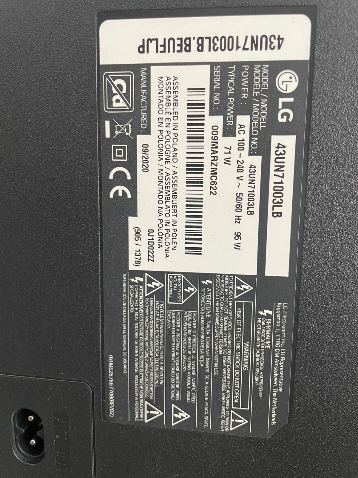 LG smart tv en soundbar incl muurbeugel, Ophalen, LED, 50 Hz, Zo goed als nieuw