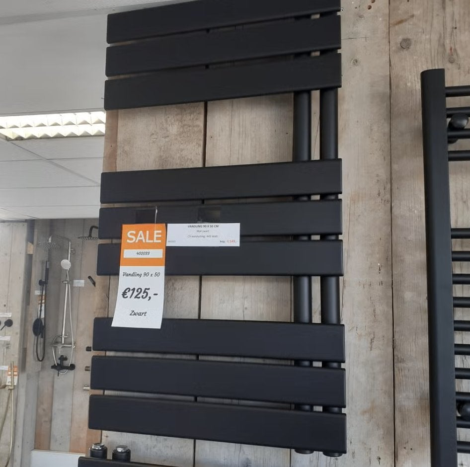 SALE! CV-Radiator, mat zwart, moderne stijl, Vandling 90x50, Huis en Inrichting, Woonaccessoires | Overige, Nieuw, Zwart, Ophalen of Verzenden