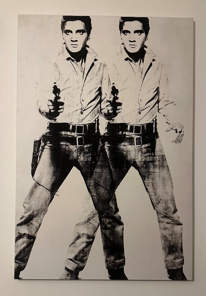 Andy Warhol - Double Elvis, Antiquités & Art, Art | Dessins & Photographie, Enlèvement, Photo, Impression/reproduction, Avec système de suspension