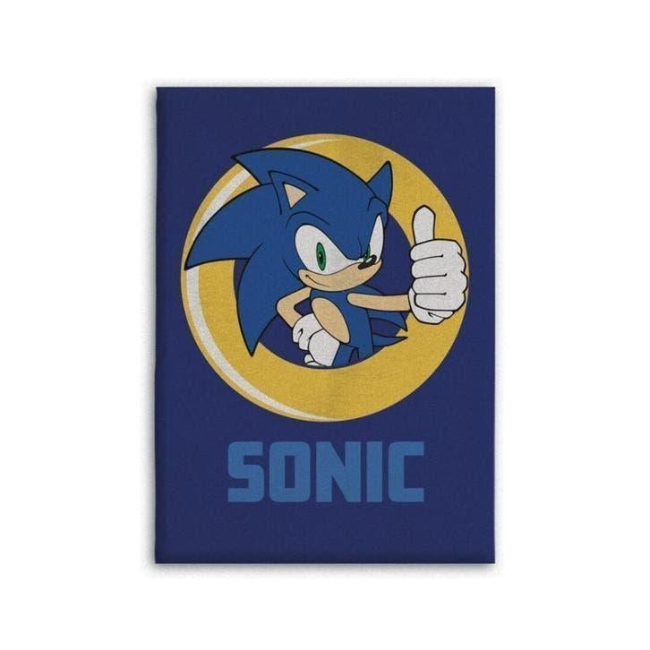 Sonic Fleece Deken / Fleecedeken Sonic the Hedgehog Plaid, Neuf, Garçon, Enlèvement ou Envoi, Couverture ou Couette