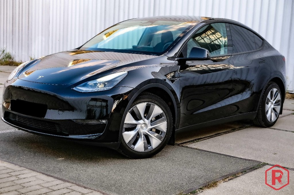 Tesla Model Y Long Range Dual Motor AWD Trekhaak Garantie, Auto's, Tesla, Zwart, Leder, 5 zetels, SUV of Terreinwagen