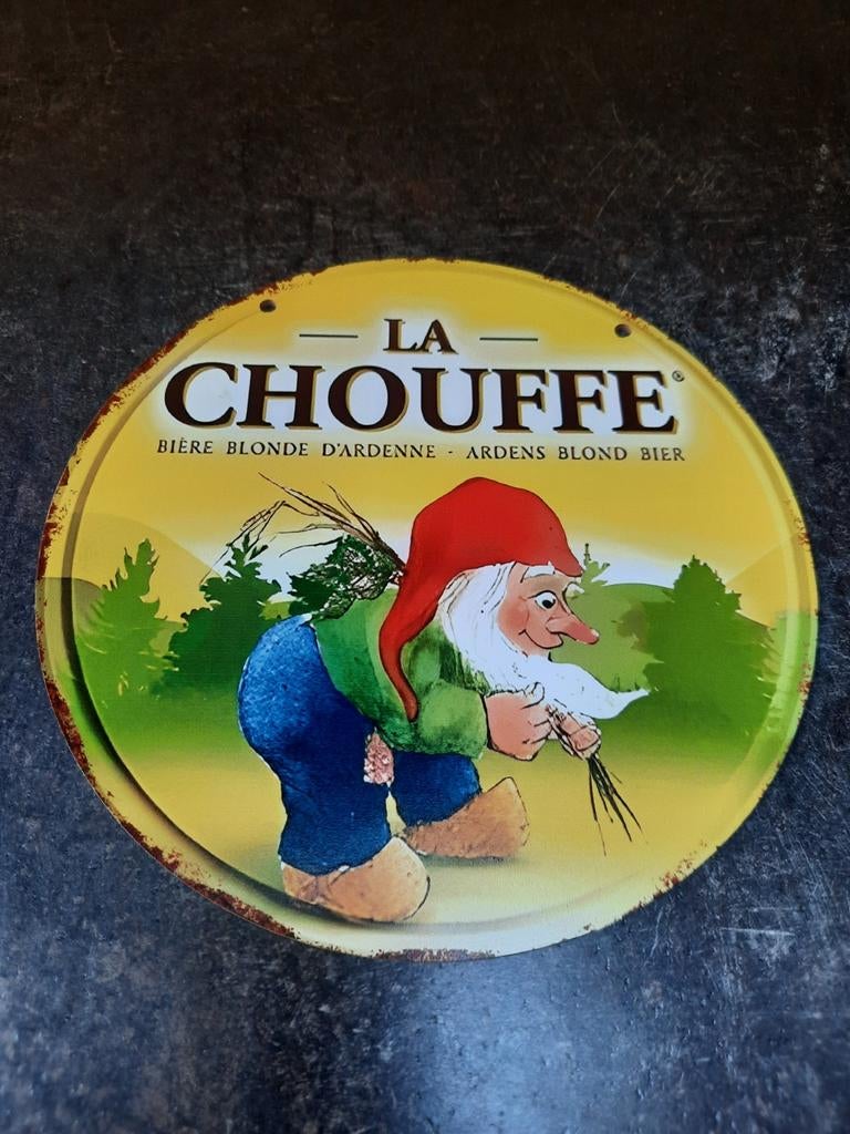 La chouffe reclamebord, Enlèvement, Panneau publicitaire