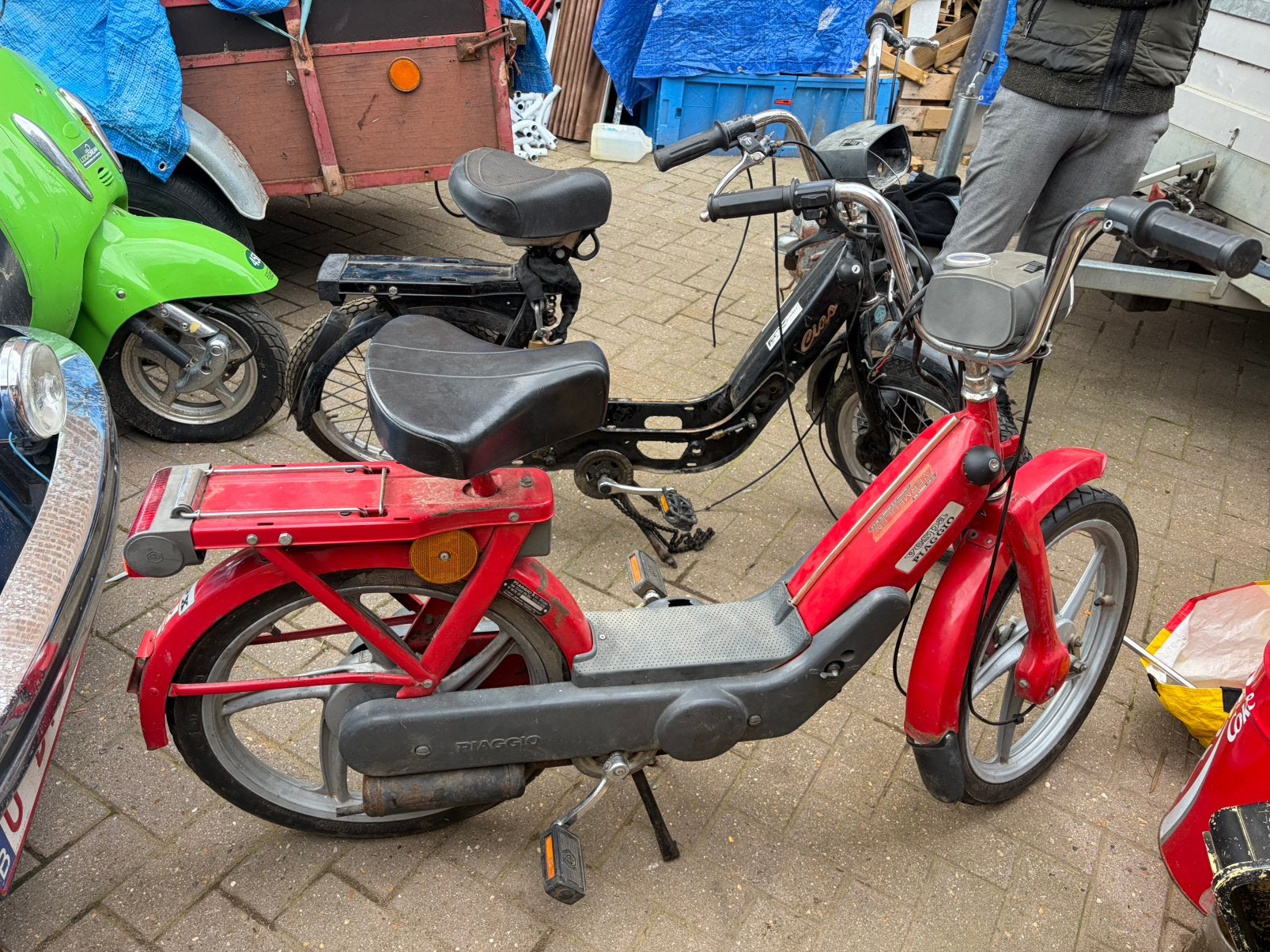 2 vespa piaggio zonder papieren, Enlèvement