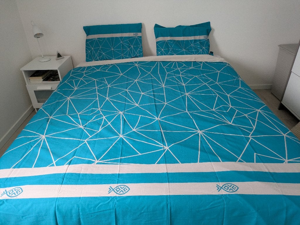 MER DU NORD DEKBEDOVERTREK 260X220 NIEUW, Huis en Inrichting, Overige kleuren, Dekbedovertrek, Katoen, Ophalen of Verzenden