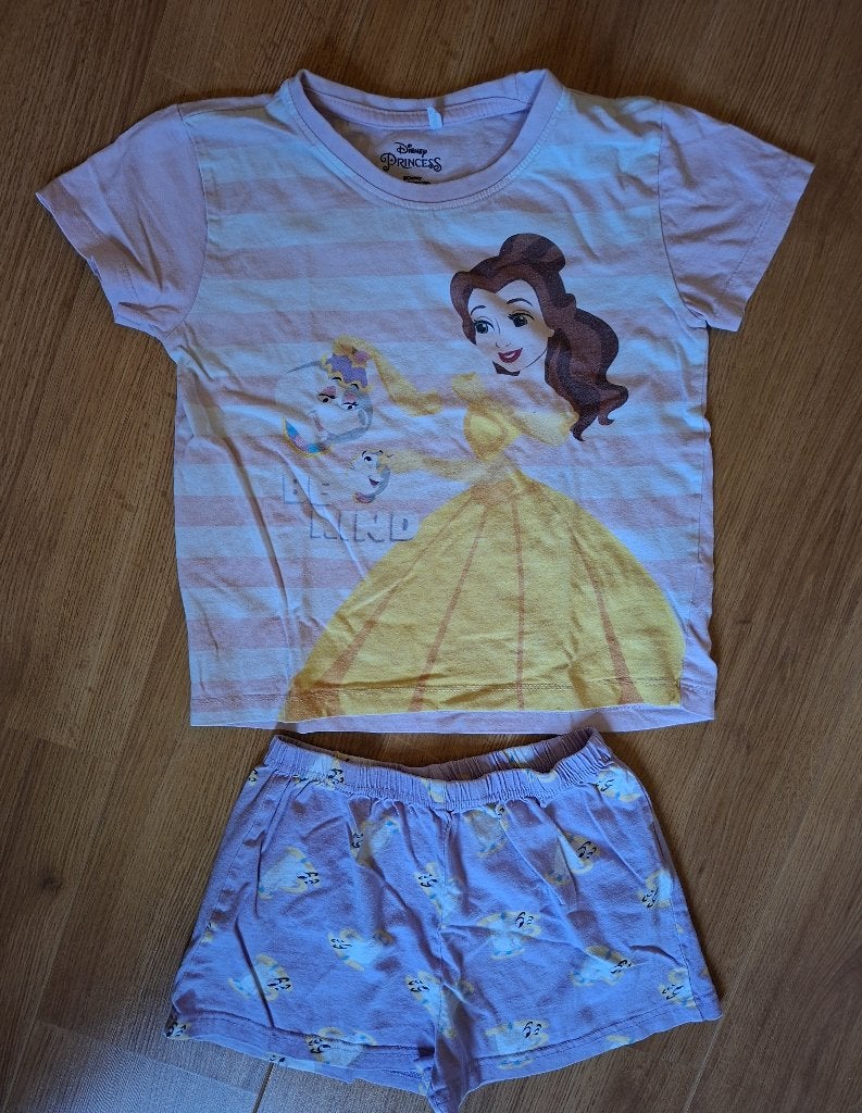 Disney zomerpyjama Beauth & the Beast 116, Enfants & Bébés, Vêtements enfant | Taille 116, Utilisé, Fille, Vêtements de nuit ou Sous-vêtements